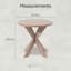 Table de bout ronde COZAYH Farmhouse