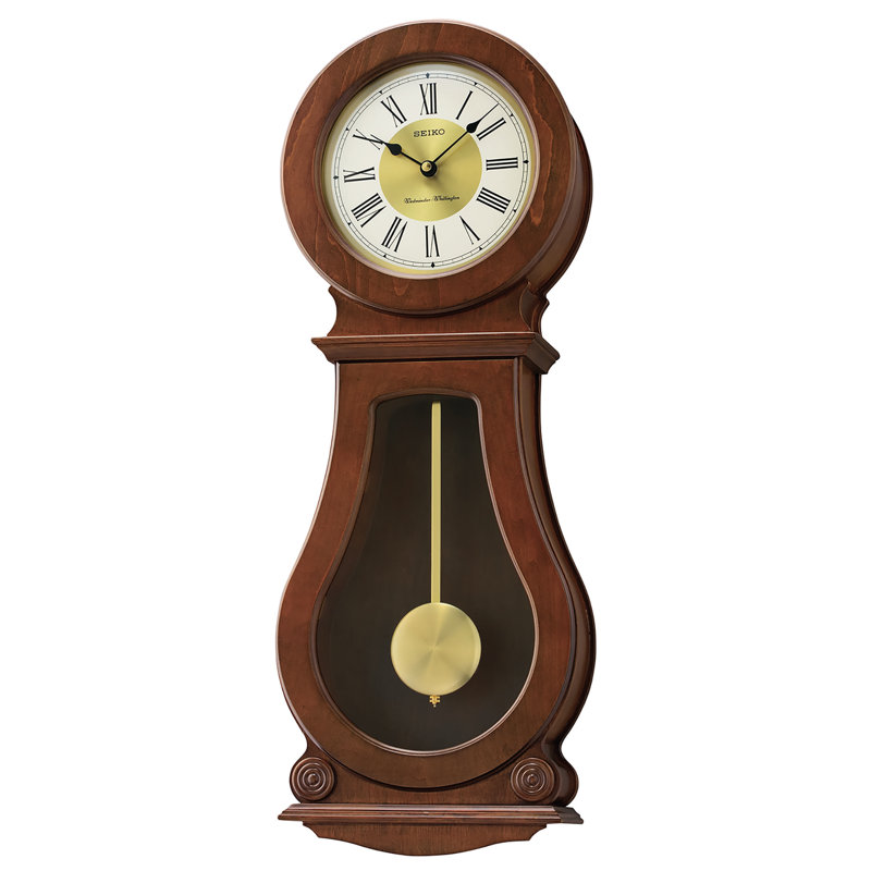Wall-Pendulum, Chimes, Quartz, Brown