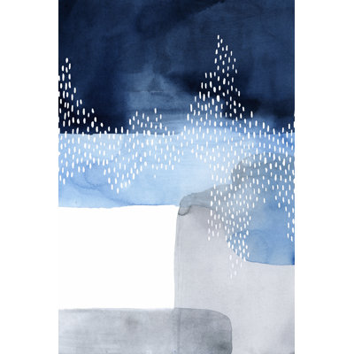 Waterfall I - Wrapped Canvas Painting