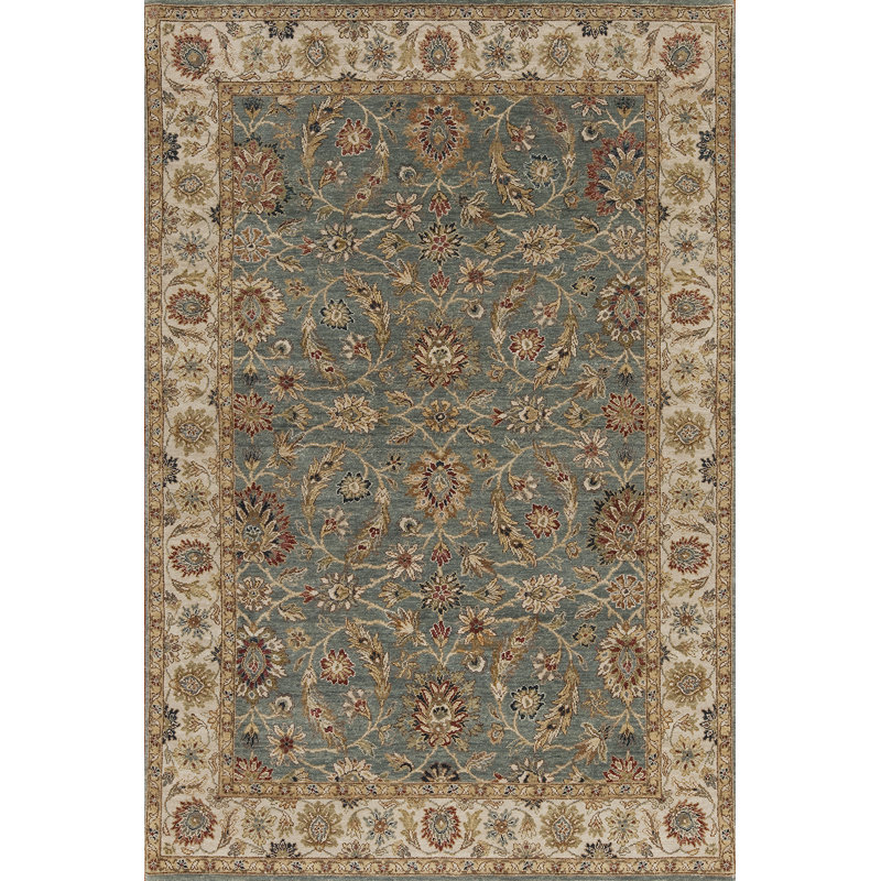Sovereign Hand Knotted Wool Area Rug, Rectangle 9' x 12'