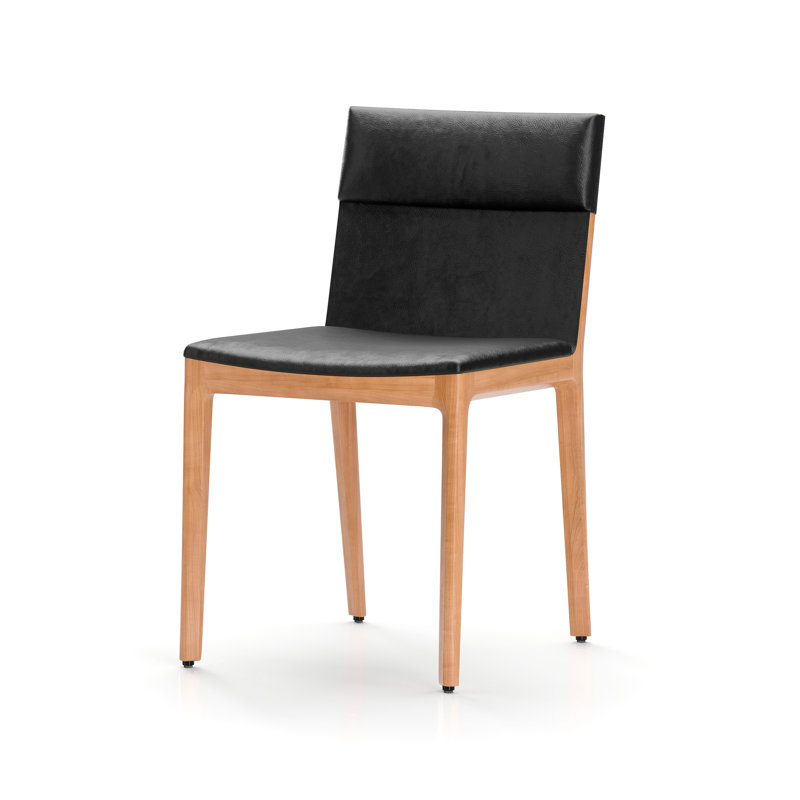 Taylor Leather Dining Chair, Natural Oak, Crystal Chestnut 8042
