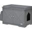 Grande boîte à litière pour chat avec couvercle gris, portes magnétiques et intérieur organisé pour portes de chats Tablettes fonctionnelles Fournitures pour animaux
