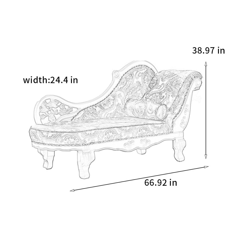 Chaise exquise fabriquée à la main en bois massif, Orienté à droite