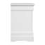 Table de chevet traditionnelle blanche Louis Phillipe-1389010143