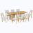 9-Piece Dining Table Set with 8 Dining Chairs-673895741