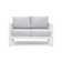 50" All-Weather Aluminum Patio Loveseat with Cushions & Frame