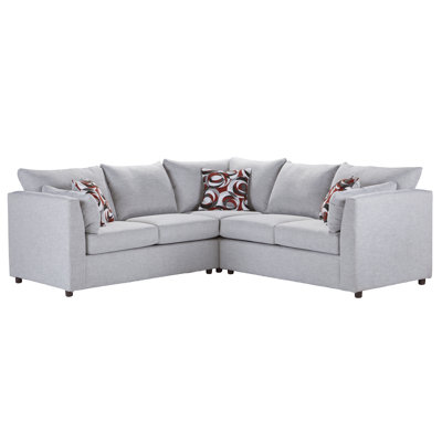 3 Piece 13500/13550 Modular Corner Sectional Set - Magick Howlite/Spellbound Cherry