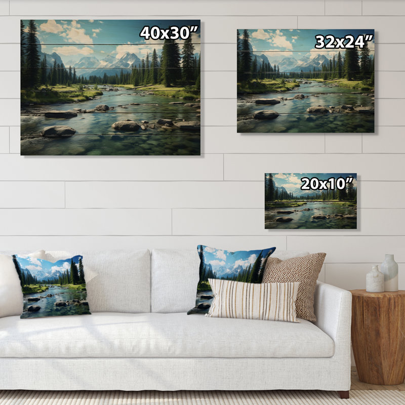 Boser Canada Banff Symphony II sur impression sur bois, H 30 po x l 40 po x P 0,78 po