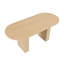 Table de salle à manger ovale avec piétement en MDF
