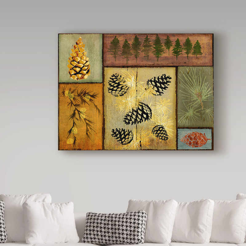 «Pines and Oak I», impression sur toile tendue, H 35 po x l 47 po x P 2 po