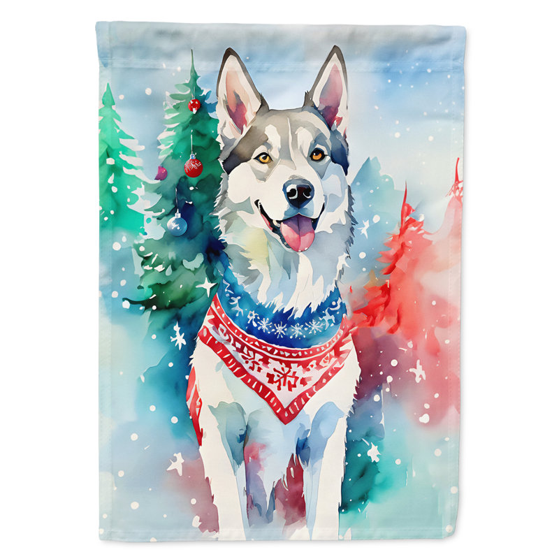 Drapeau de jardin en polyester à 2 faces, H 15,5 po x l 11,25 po