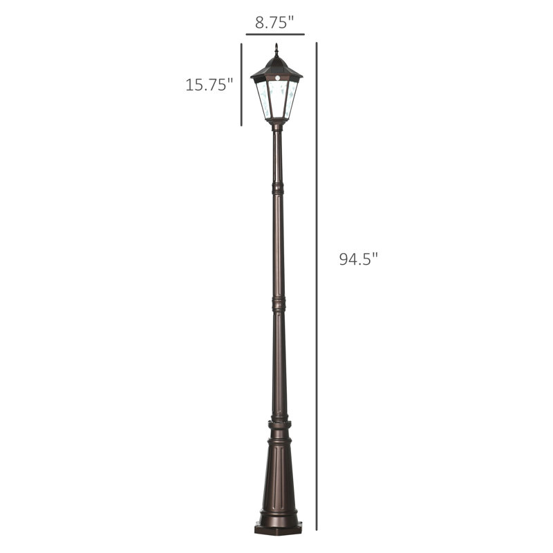Solar Powered Integrated LED Pathway Light