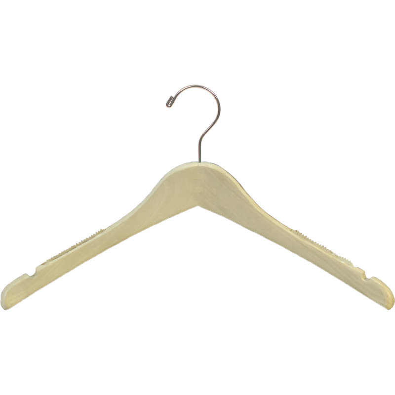 Petit cintre en bois antidérapant pour robe / chandail / chandail