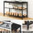 Shoe Bench, 3-Tier Shoe Rack, Industrial Shoe Organizer S...