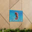 Art mural majestueux hippocampe