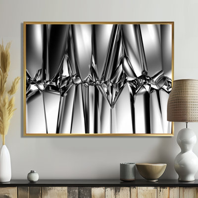 « black white crystal background », reproduction d’impression sur toile tendue
