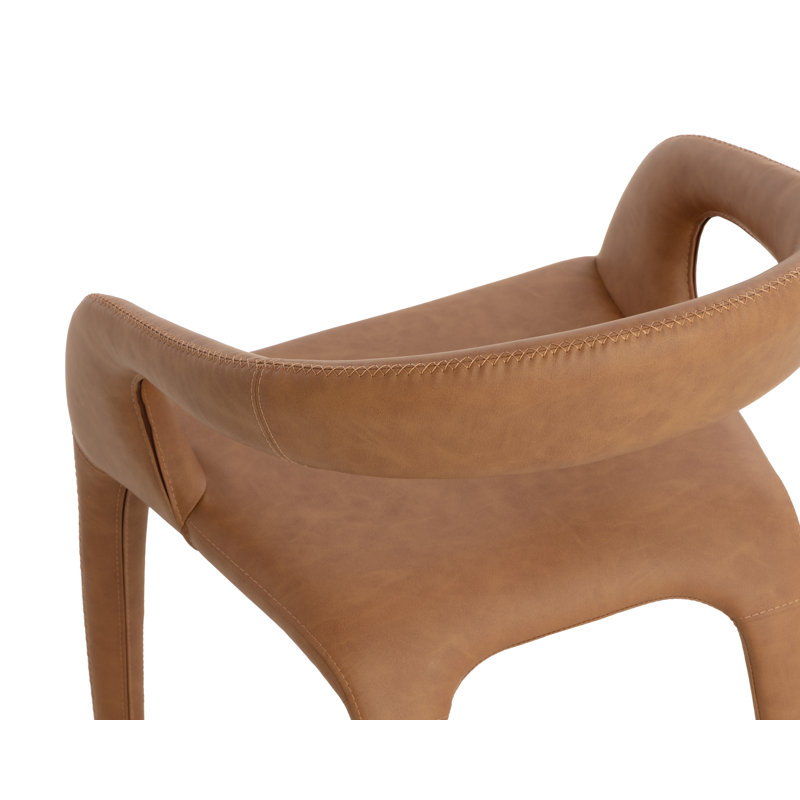 Atika Upholstered Arm Chair, Milliken Cognac