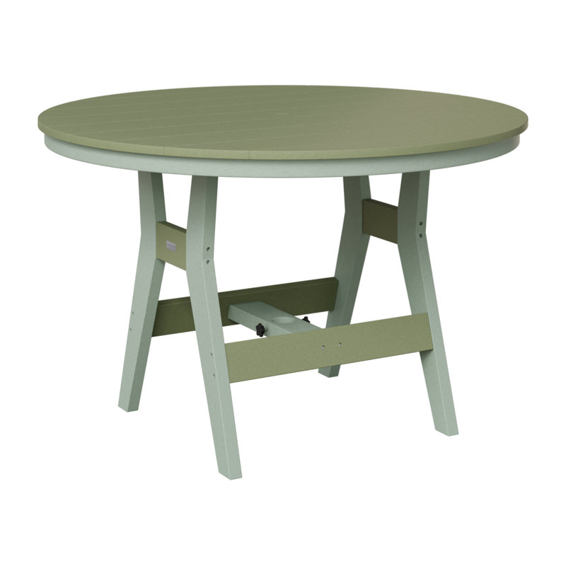 Harbor Outdoor Round Bar Table, Sage, Seafoam