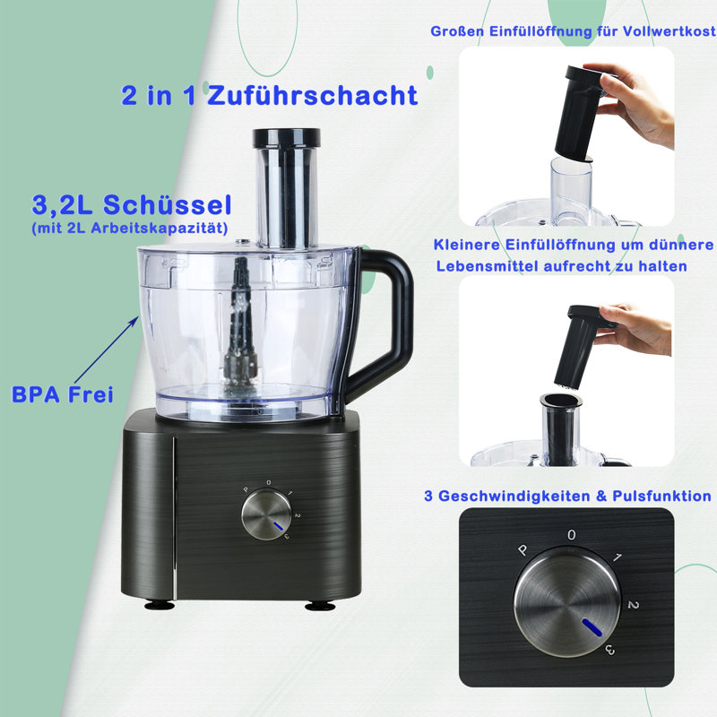 100 W Küchenmaschine, Black