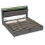 Upholstered Bed Frame With Hydraulic Storage-2017788449-2044331548