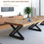 Modern Industrial-style Walnut Solid Wood Teacher's Desk, Rectangular Executive Desk