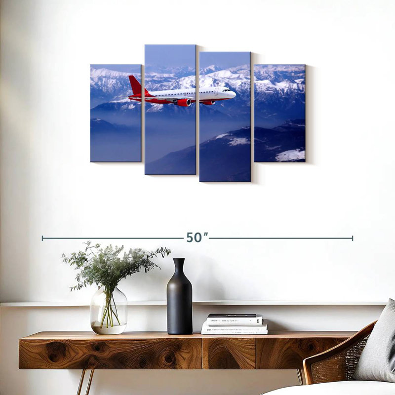 Mehar Airplane Over Snowy Mountain