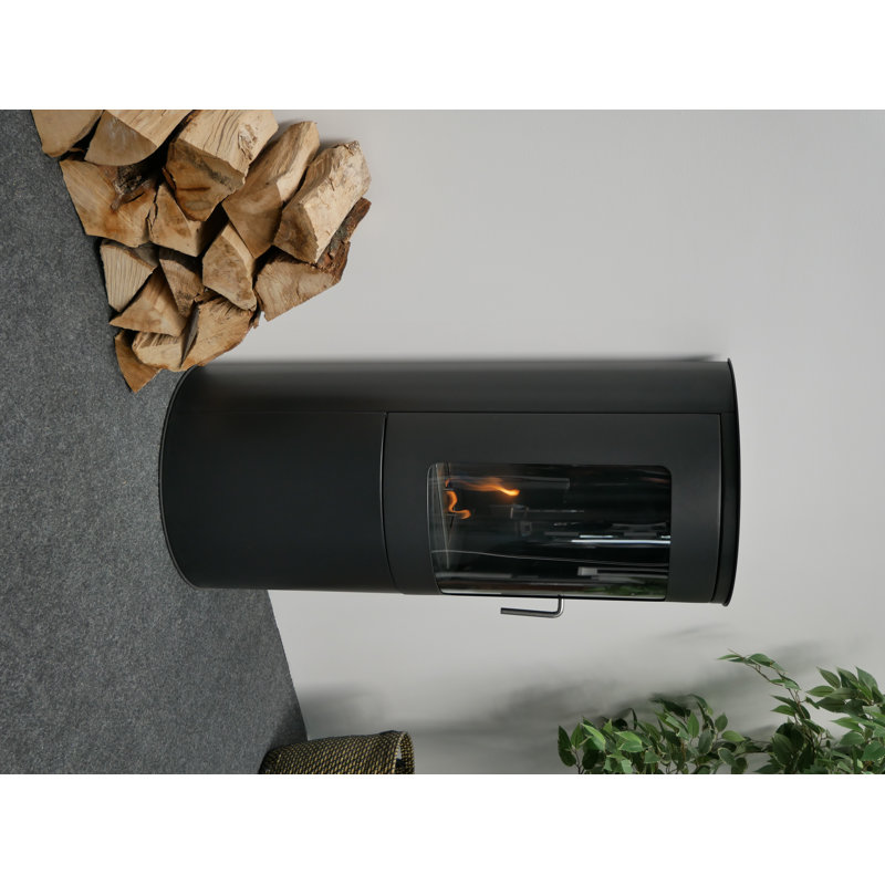 Belfry Heating 44cm W Matte Black Bio-Ethanol Fireplace