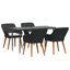 Rectangular 5 - Piece 4 - Person Outdoor Table Set-943318038-943318036