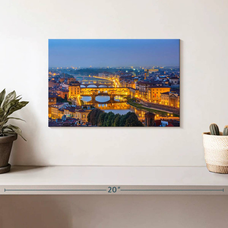 Ravi Florence By Nightfall, 8" H x 12" W
