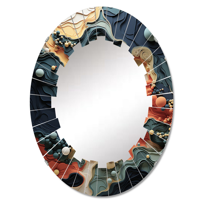Amaunet - Modern Wall Mirror Oval, 30 po x 20 po