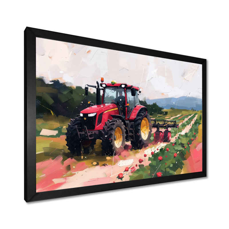Eldora - campagne, impression d'art mural, Toile encadrée noire simple, H 24 po x l 32 po x P 1 po