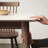 White Rectangular Solid Wood Ash wood + Sintered Stone Dining table-1293347145