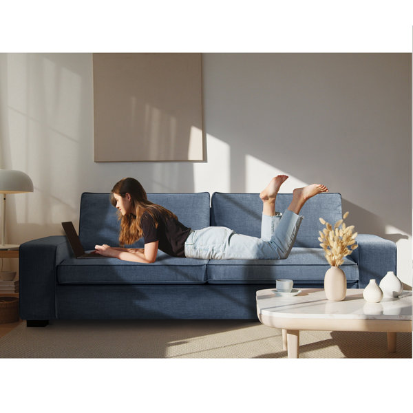 Latitude Run® Ferihan 88.67 Chenille Square Arm Sofa with Reversible Cushions & Reviews | Wayfair Ferihan 88.67 Chenille... 