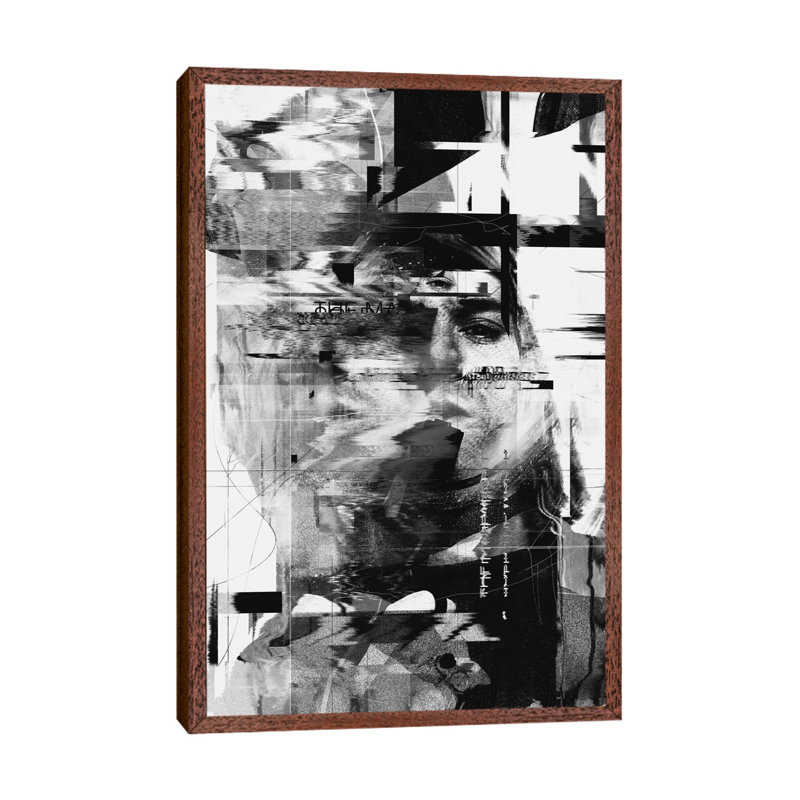 Kurt Cobain by Nicebleed - Print on Canvas, Classic Brown Wood Framed, 66.04 cm H x 45.72 cm W