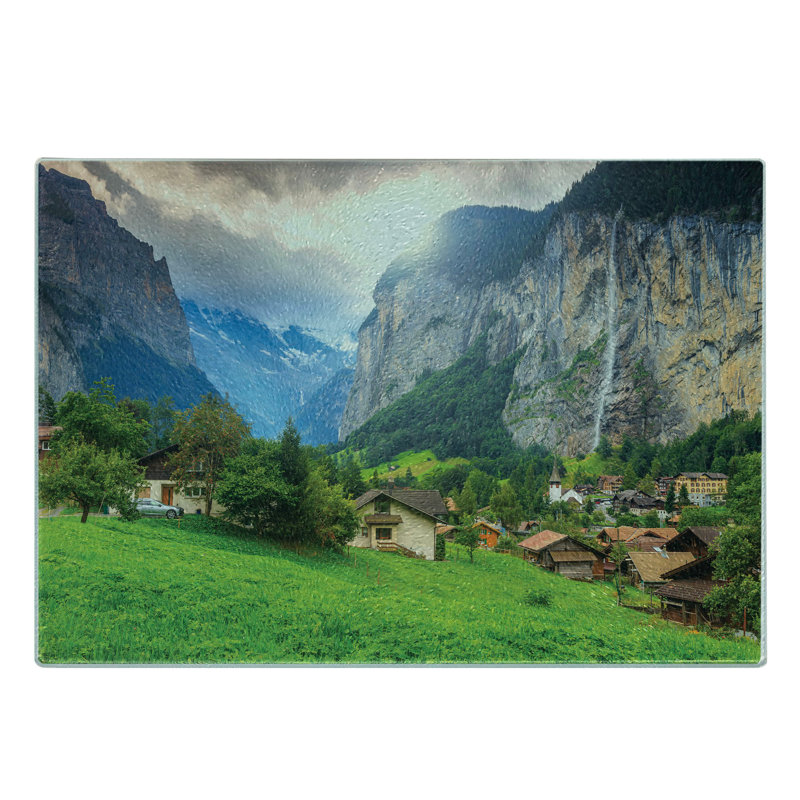 Planche à découper en verre trempé Ambesonne