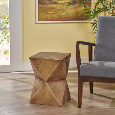 Durable Outdoor Wicker Patio Side Table with Weather-Resistant Design for Versatile Use and Stylish Decor