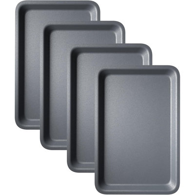 KITCHENEUR Non-Stick Aluminium 4 Piece Baking Tray Set