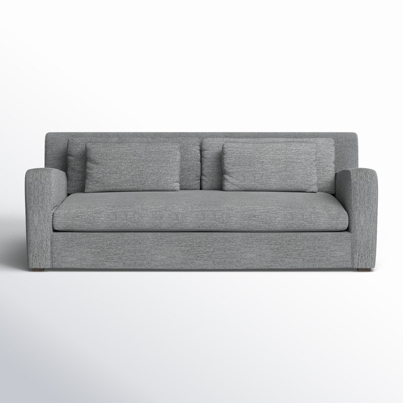 Nessa 93" Slipcovered Sofa, Castlerock Gray