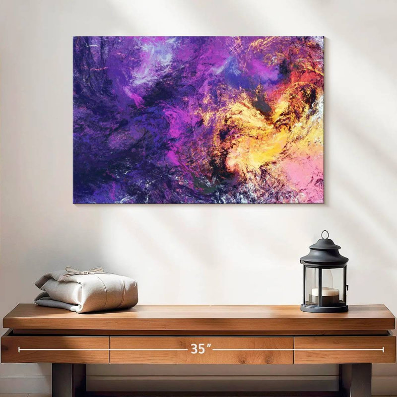 Texture abstraite mauve Avery, H 16 po x l 24 po