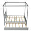 Lit double avec lit gigogne simple, gris-981526912