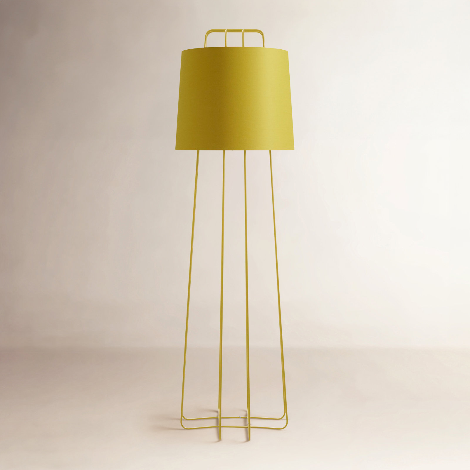 Perimeter 67.5'' Floor Lamp, White, White
