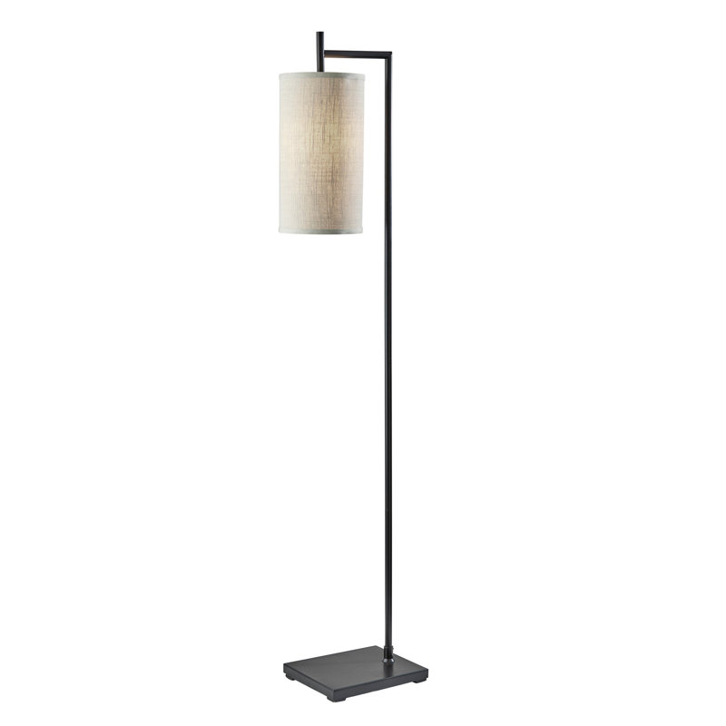 Elina 65'' Task Floor Lamp, Black, Beige