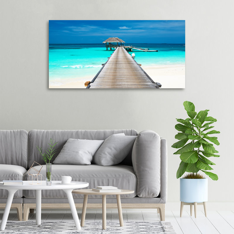 Wooden Pier - Wrapped Canvas Print