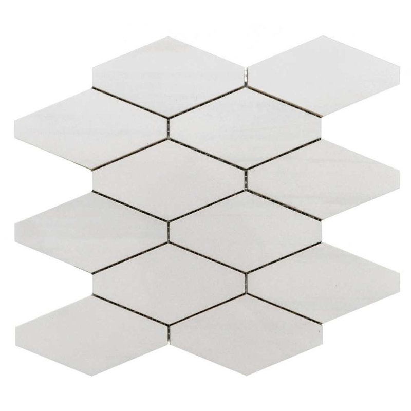 Stately Elongated Hex 12" x 12" Porcelain Marble Look Tile
