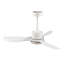 Ventilateur de plafond blanc moderne le plus vendu de 42 pouces avec lumière, avec 3 pales en plastique ABS, télécommande, moteur à courant continu réversible et éclairage à DEL à intensité variable.