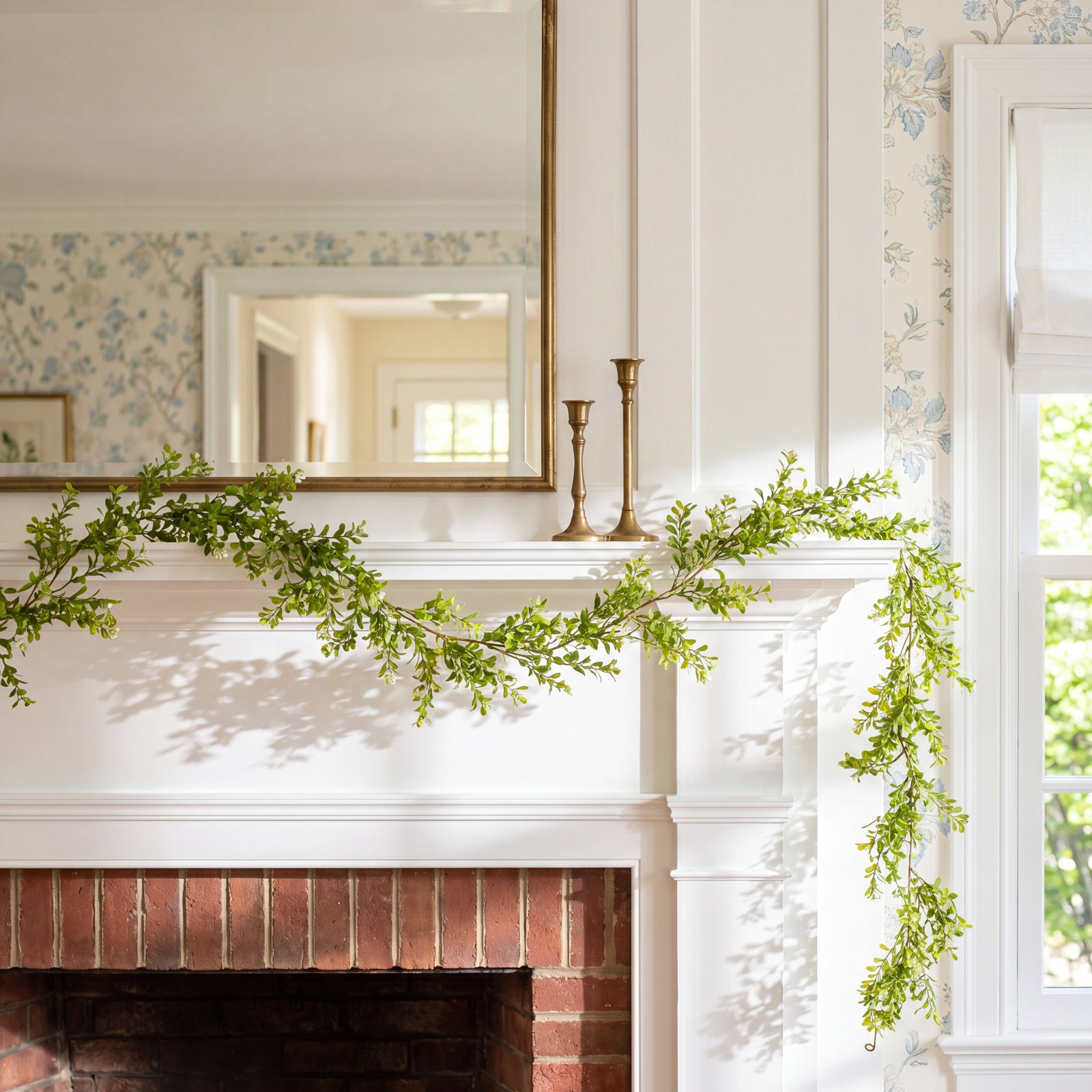 72'' in. Faux Boxwood Garland