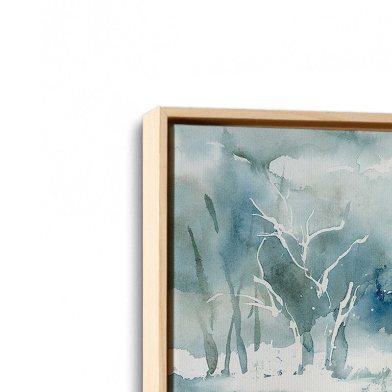 Imprimé sérénité «Frozen Forest», Encadrement brun, H 8,75 po x l 12,75 po x P 1,75 po