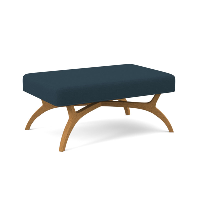 Ansel Upholstered Bench, Amber, Margaret Lagoon