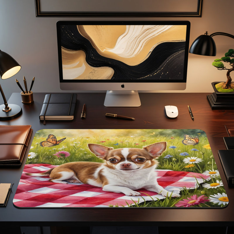 Polyester Desk Pad, 14.4x12.1