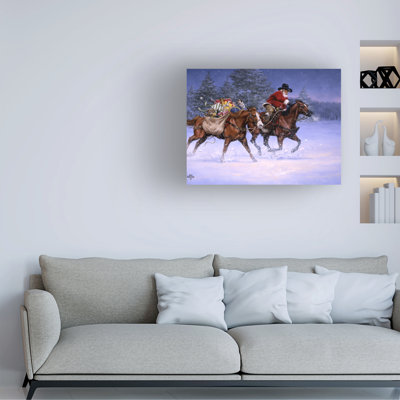 Jack Sorenson, «Christmas Rush», art sur toile